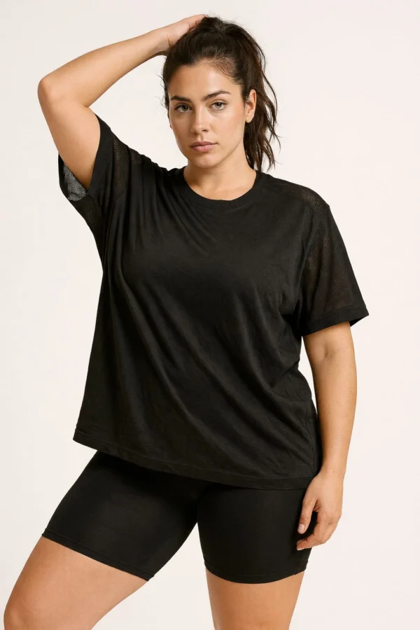 68 Black Performance Large Size T-Shirt