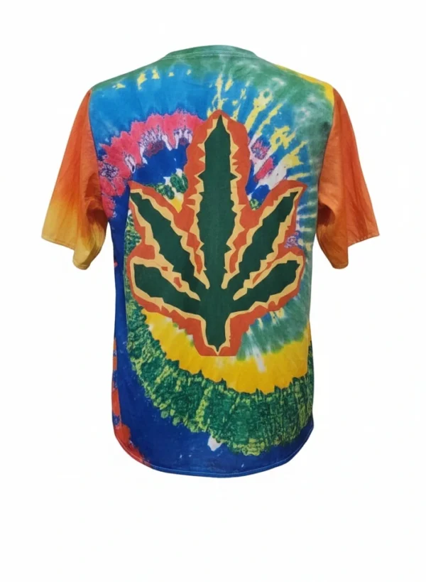 Gemini_Generated_Image_9q647k9q647k9q64 Tie-Dye Leaf Print T-shirt Large Size