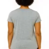 Ladies Small T-shirt Heather Grey colour