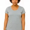 Ladies Small T-shirt Heather Grey colour