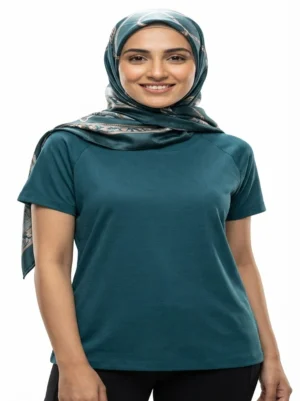 webp 56 Blue-Green women shirt Size Large
