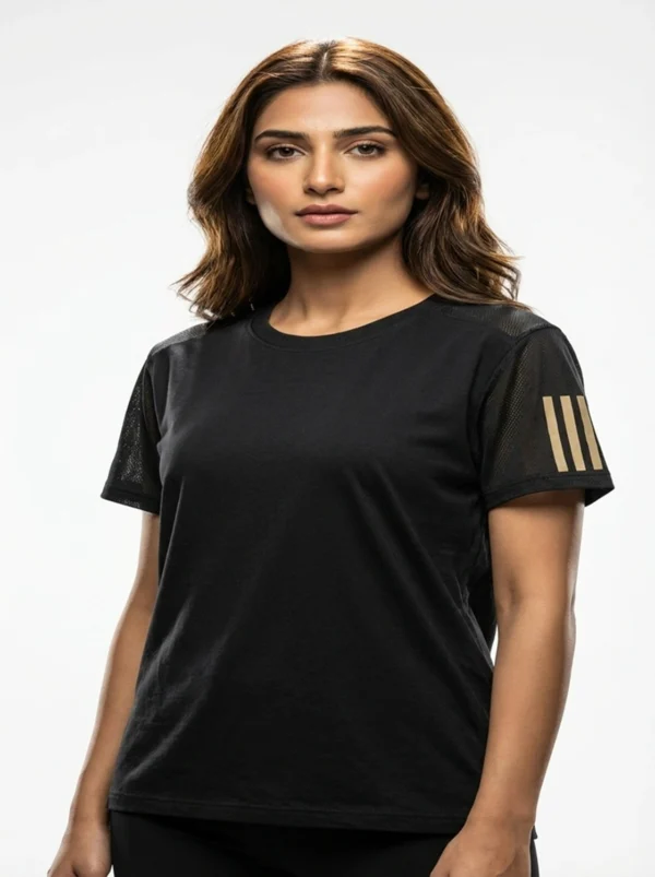 Black Performance Large Size T-Shirt