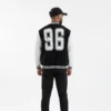 black and White Varsity Jacket small medium large XL