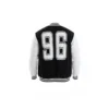 black and White Varsity Jacket small medium large XL