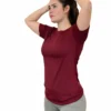 Maroon women Activewear Top
