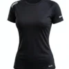 Black active wear women t shirt