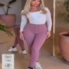 Women’s Training Leggings – Dusty Mauve Pink