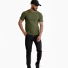 Activewear olive colour men t shirt