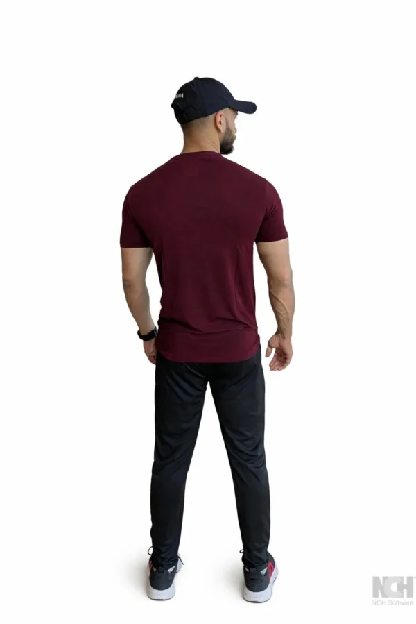 WhatsApp Image 2026-01-22 A1 Maroon activewear shirt for men