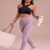 Women’s Training Leggings – Dusty Mauve Pink