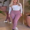 Women’s Training Leggings – Dusty Mauve Pink
