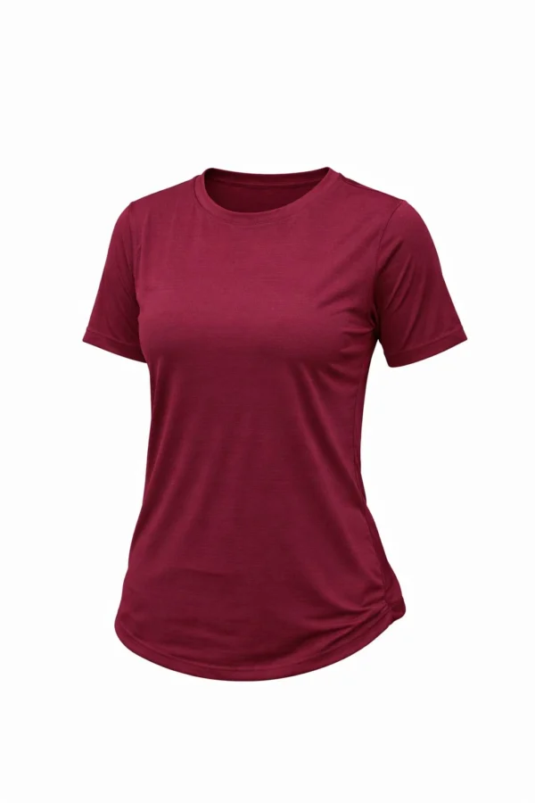 Maroon women Activewear Top