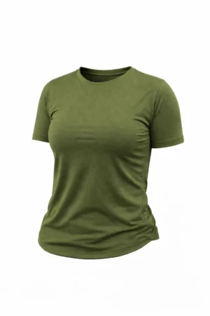 Women Training Activewear T-shirt OLIVE GREEN