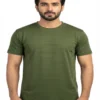 webp 66 Activewear olive colour men t shirt Size Large & X-Large