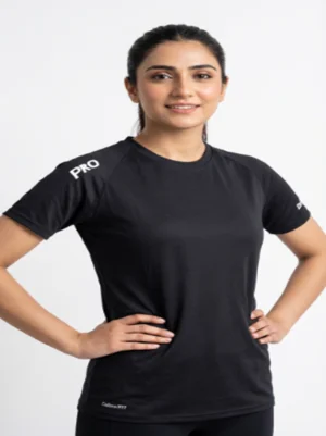 webp37 Black active wear women t shirt