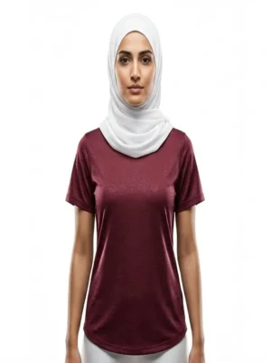 Maroon women Activewear Top