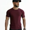 Maroon activewear shirt for men