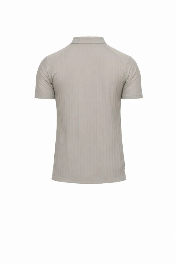 webp16 Light Olive Textured Performance Polo Shirt Made in China(Small To Large)