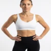 19 Original Lululemon Strappy Crisscross Back Sports Bra – Light Support (White) Extra Small