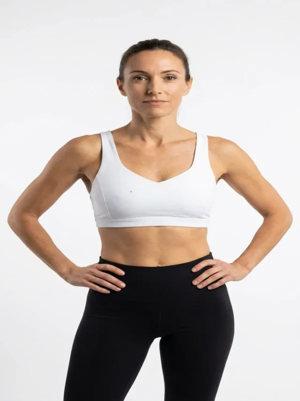 19 Original Lululemon Strappy Crisscross Back Sports Bra – Light Support (White) Extra Small