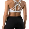 20 Original Lululemon Strappy Crisscross Back Sports Bra – Light Support (White) Extra Small