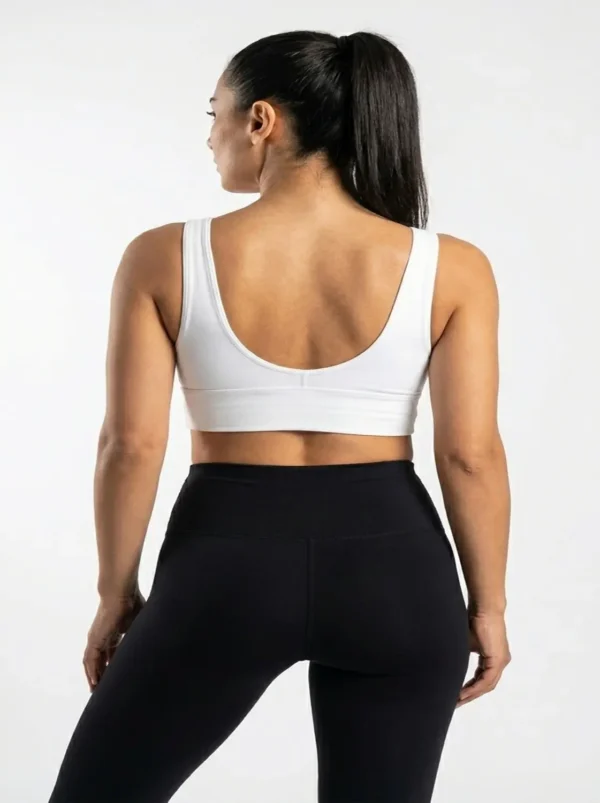 Original Lululemon Athletica V-Neck Light-Support Sports Bra ( White ) Small