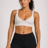 Double-Strap Scoop-Neck Sports Bra