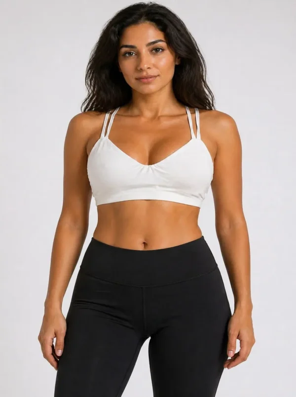 32 Original Lululemon Align Double-Strap Scoop Sports Bra – Soft White Medium