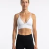 44 Original Lululemon Serene Strappy Longline Bra White Medium