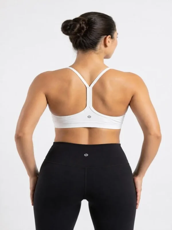 50 Original Lululemon Align Racerback Light Support Sports Bra White Extra Small