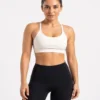 51 Original Lululemon Align Strappy Back Light Support Sports Bra White Small