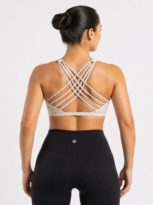 54 Original Lululemon Align™ Multi-Strap Back Light Support Sports Bra – Light Grey Extra Small