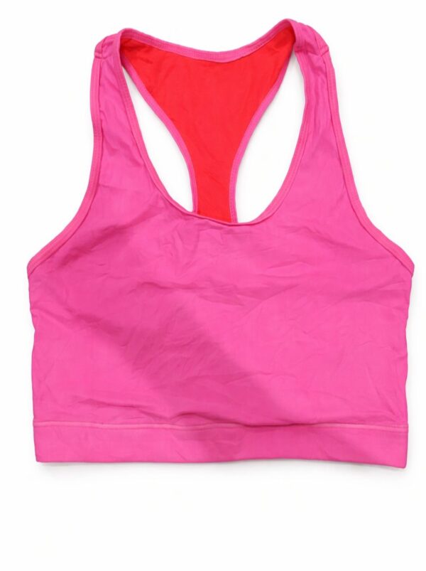 57ff1744-4e67-4561-a95b-b48f75f7a535 Original Lorna Jane Racerback Sports Bra Hot Pink Small Size