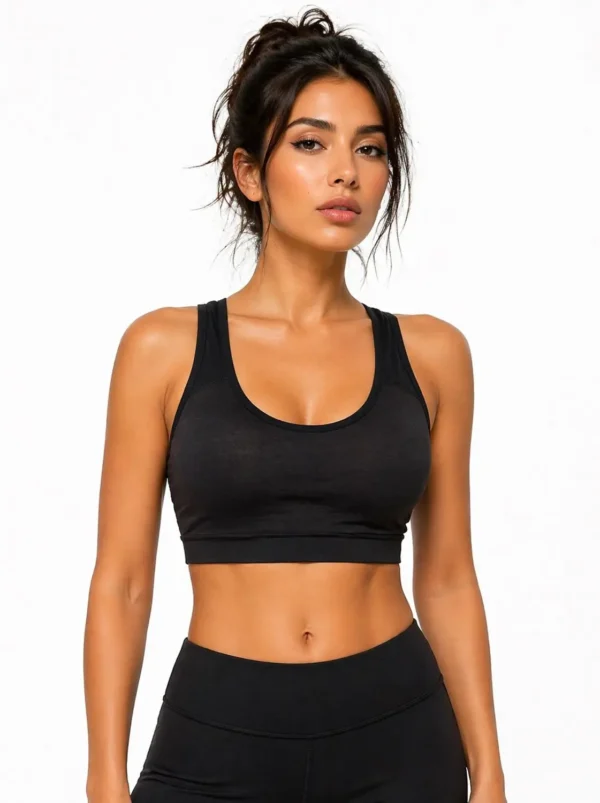 79 AirFlex Mesh Racerback Sports Bra – Black Size 2X-Small