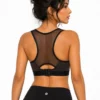 80 AirFlex Mesh Racerback Sports Bra – Black Size 2X-Small