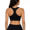 Midnight Bloom Racerback Small Size Sports Bra