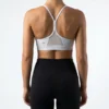 Original Lululemon Flow Y Bra Long Line – Light Grey Size Small
