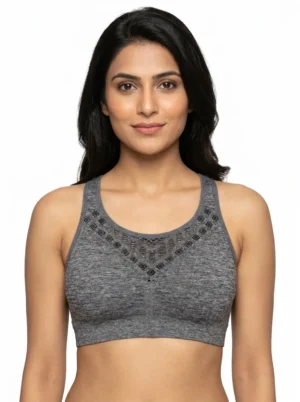 The Stella High-Neck Seamless Sports Bra Size Small