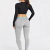 Original Gymshark SculptFlex Contour Performance Leggings – Light Grey Size:Large