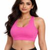 b33c1cec-c00b-4657-b1b6-3af3bf3a9736 Original Lorna Jane Racerback Sports Bra Hot Pink Small Size