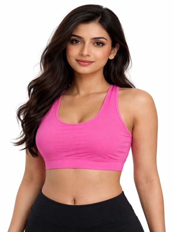 b33c1cec-c00b-4657-b1b6-3af3bf3a9736 Original Lorna Jane Racerback Sports Bra Hot Pink Small Size
