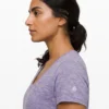 lululamon original slightly damaged Love V-Neck T-Shirt Size Medium