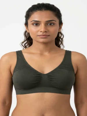 Women’s Seamless V-Neck Wireless Sports Bra Size XSmall