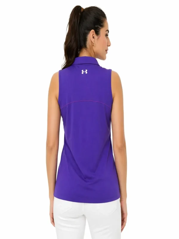webp 71 Original Under Armour Women’s Sleeveless Performance Polo Shirt Size Medium