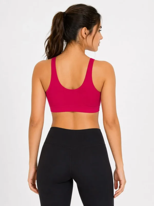 webp 75 Primark Cares Women’s Seamless Sports Bra – Bright Pink | Size Large (UK 14–16)