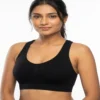 Essential Comfort Black Seamless Sports Bra Size 2X-Small