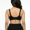 Classic Comfort Black Full-Coverage Support Bra Size Small