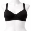 Classic Comfort Black Full-Coverage Support Bra Size Small