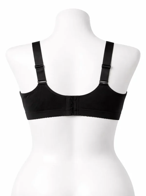 Classic Comfort Black Full-Coverage Support Bra Size Small