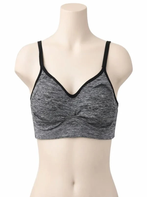 webp37 Heather Grey Comfort Support Wireless Bra X-Small Size